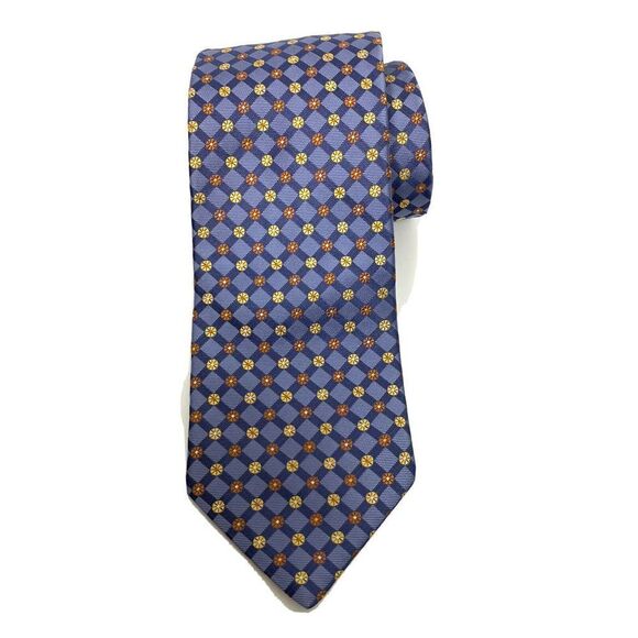 Nordstrom‎ Water Resistant Necktie USA Blue Silk - Picture 1 of 7